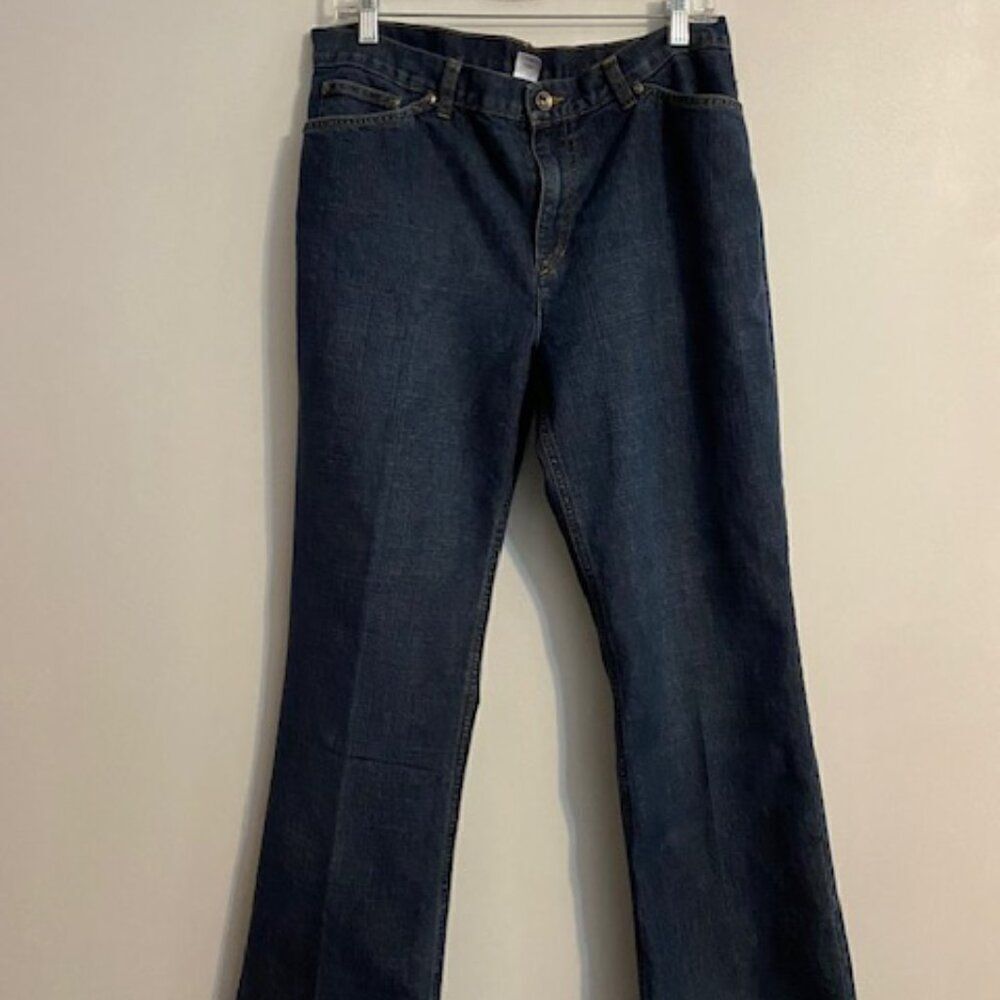 Jones New York Premium Denim Flare 5 pocket jeans, size 12